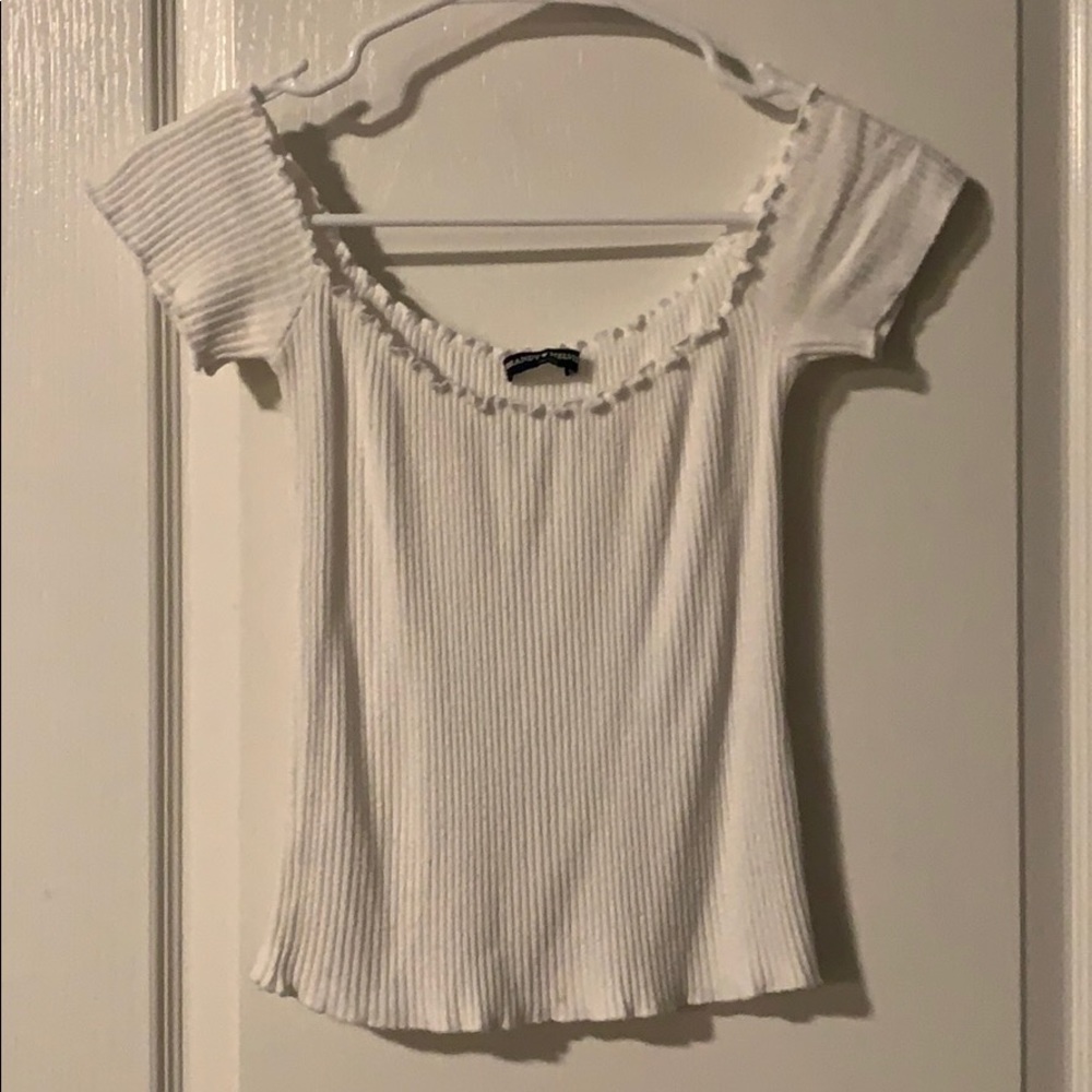Brandy Melville off the shoulder top.